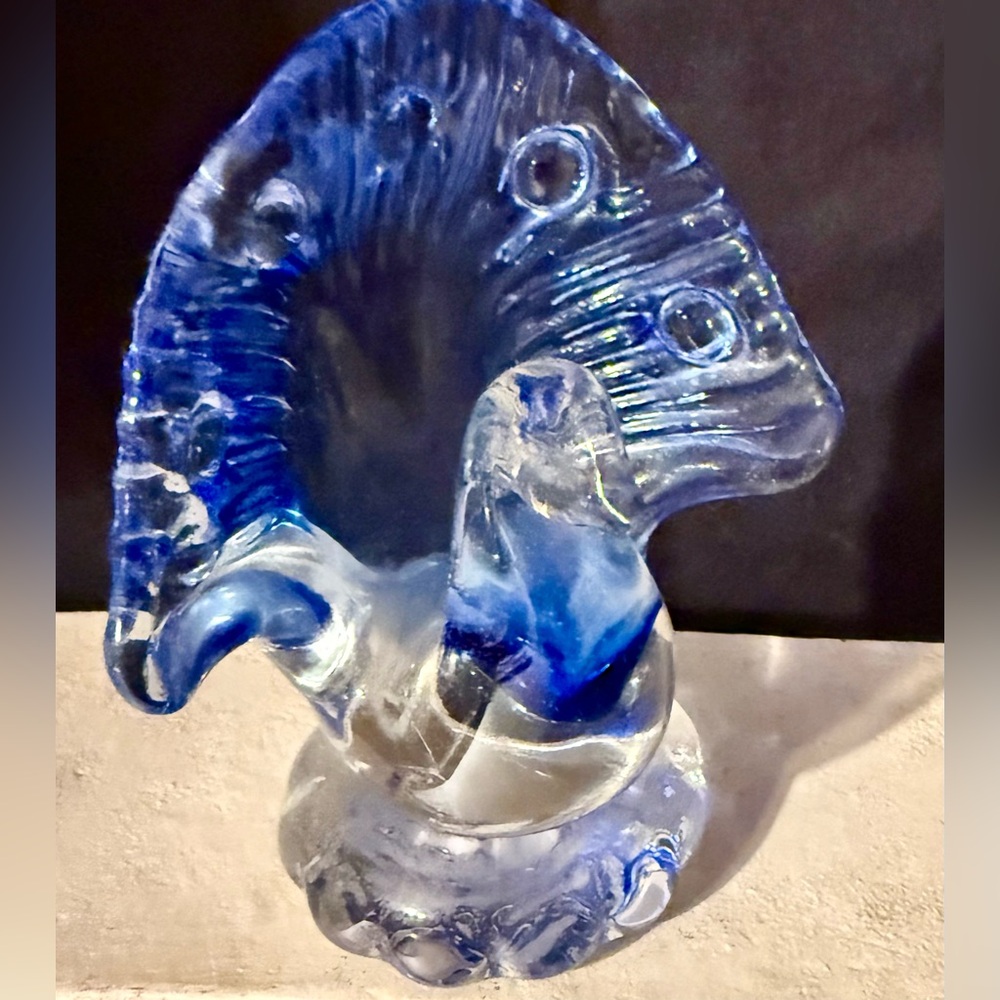 Arte Murano ICET Glass Peacock Paperweight / figure